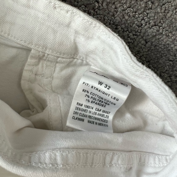 Joe’s Jeans Janel White Straight Leg Distressed Jeans - Picture 8 of 10